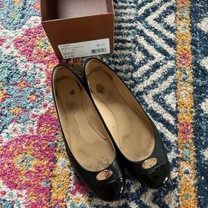 Coach black flats